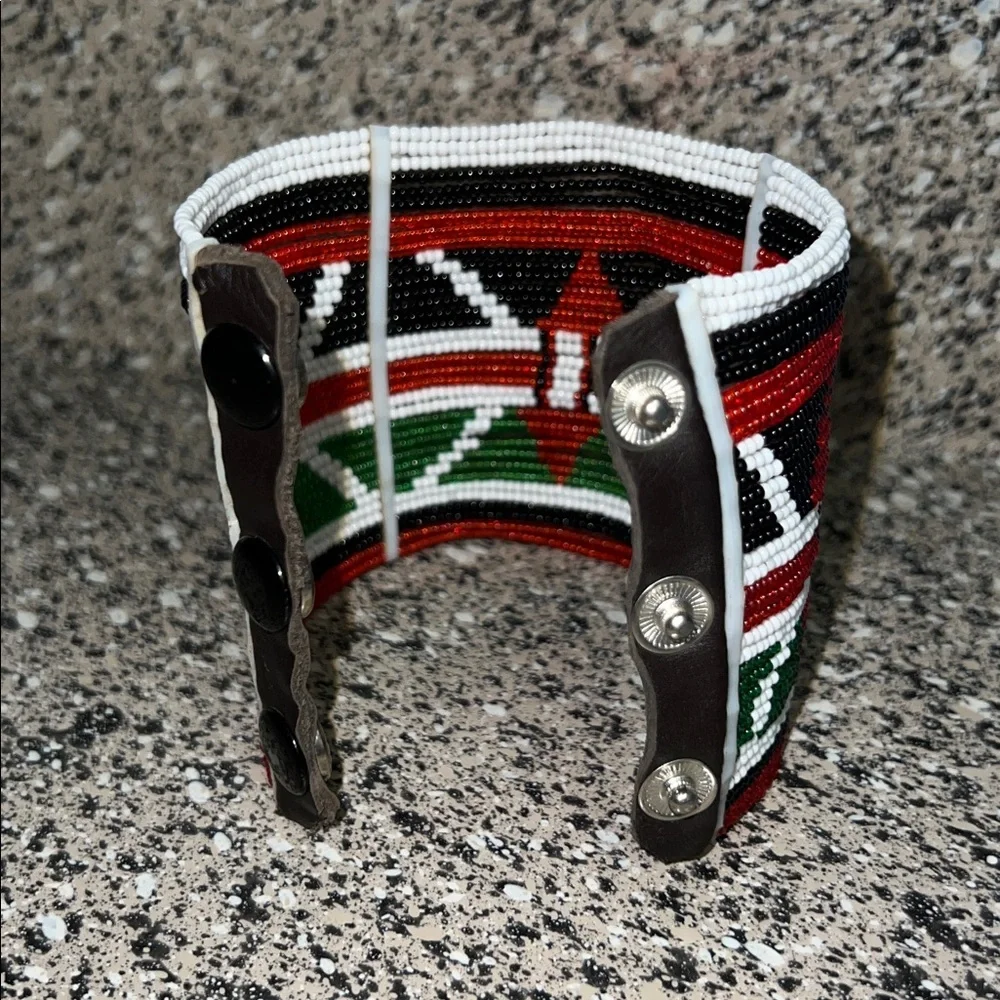 Handcrafted African Beaded Bracelet.